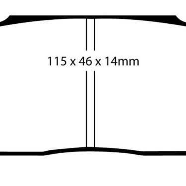 EBC 84-87 Honda Civic CRX 1.5 DX Yellowstuff Front Brake Pads