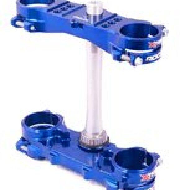 XTrig 06+ Yamaha YZ 125 ROCS Tech Triple Clamp 25 mm. Offset M12 - Blue