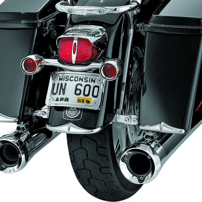 Kuryakyn Rear Fender Or Saddlebag Accent Tips Chrome (Pair)