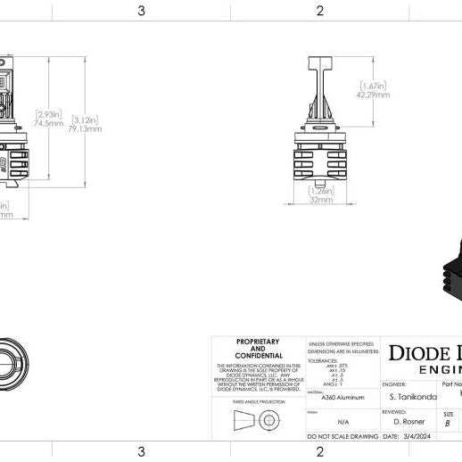 Diode Dynamics H11/H8/H9 White SL2 LED Bulbs (pair)