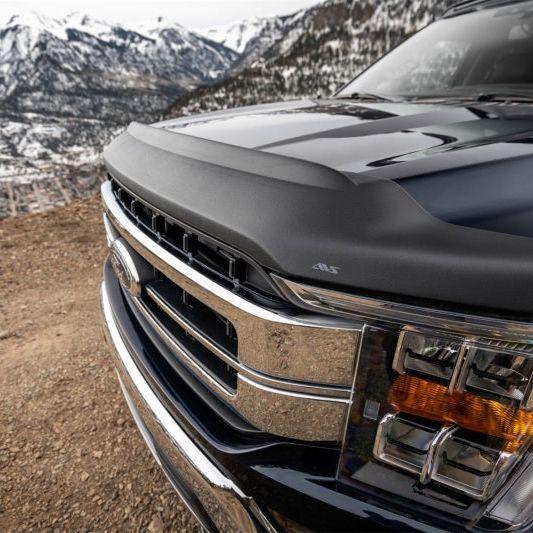 AVS 2021 Ford F-150 (Excl. Tremor/Raptor) Aeroskin II Textured Low Profile Hood Shield - Black