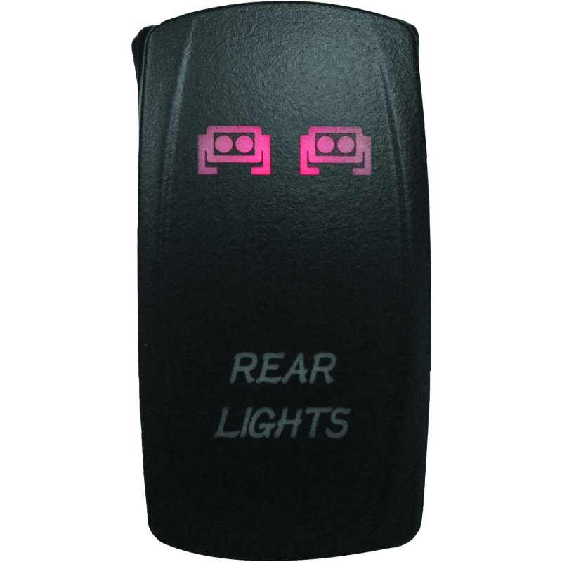 DragonFire Racing Lighted Switch Rear Light On/Off Red