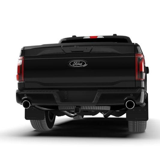 Rally Armor 21-24 Ford F-150 (Excl. Raptor) Black UR Mud Flap w/Metallic Black Logo