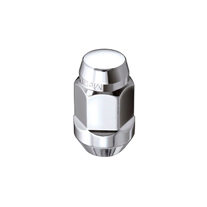 McGard Hex Lug Nut (Cone Seat Bulge Style) 1/2-20 / 3/4 Hex / 1.45in. Length (4-pack) - Chrome-Lug Nuts-McGard-MCG64010-SMINKpower Performance Parts
