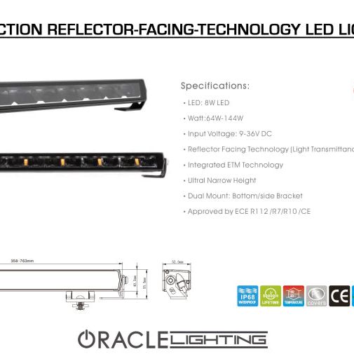 Oracle Lighting Multifunction Reflector-Facing Technology LED Light Bar - 20in NO RETURNS