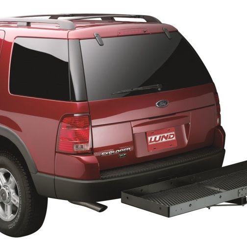 Lund Universal 20in X 60in Basic Cargo Carrier For 2in Hitches - Black