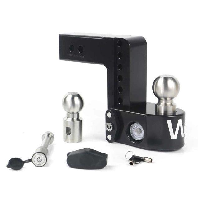 Weigh Safe 6in Drop Hitch w/Built-in Scale & 2.5in Shank (8K/18.5K GTWR) w/WS05 - Black Cerakote