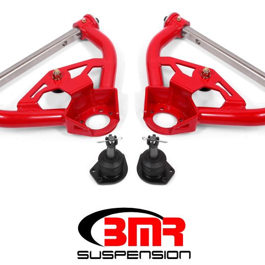 BMR 78-87 G-Body Non-Adj. Upper A-Arms (Polyurethane) - Red-Control Arms-BMR Suspension-BMRAA012R-SMINKpower Performance Parts