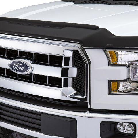 AVS 09-14 Ford F-150 Aeroskin II Textured Low Profile Hood Shield - Black