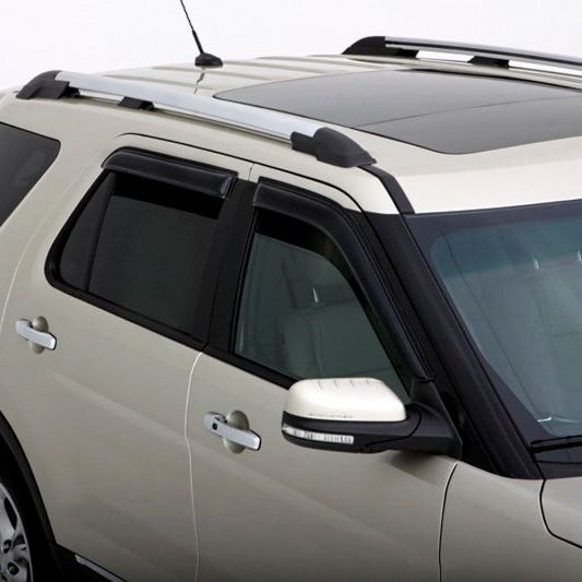 AVS 11-18 Ford Explorer Ventvisor Outside Mount Window Deflectors 4pc - Smoke