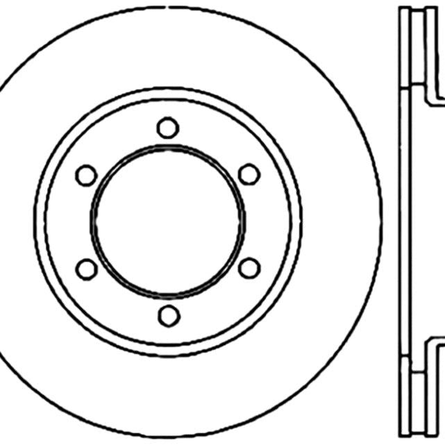 StopTech Power Slot 01-07 Toyota Sequoia/00-06 Tundra CRYO Slotted Front Right Rotor SPECIAL ORDER