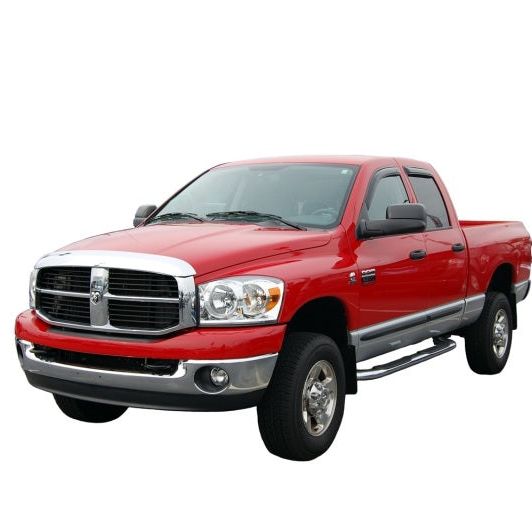 AVS 02-08 Dodge RAM 1500 Quad Cab Ventvisor In-Channel Front & Rear Window Deflectors 4pc - Smoke