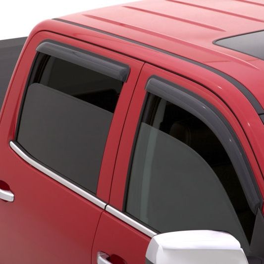 AVS 15-18 Chevy Silverado 2500 Crew Cab Ventvisor Outside Mount Window Deflectors 4pc - Smoke