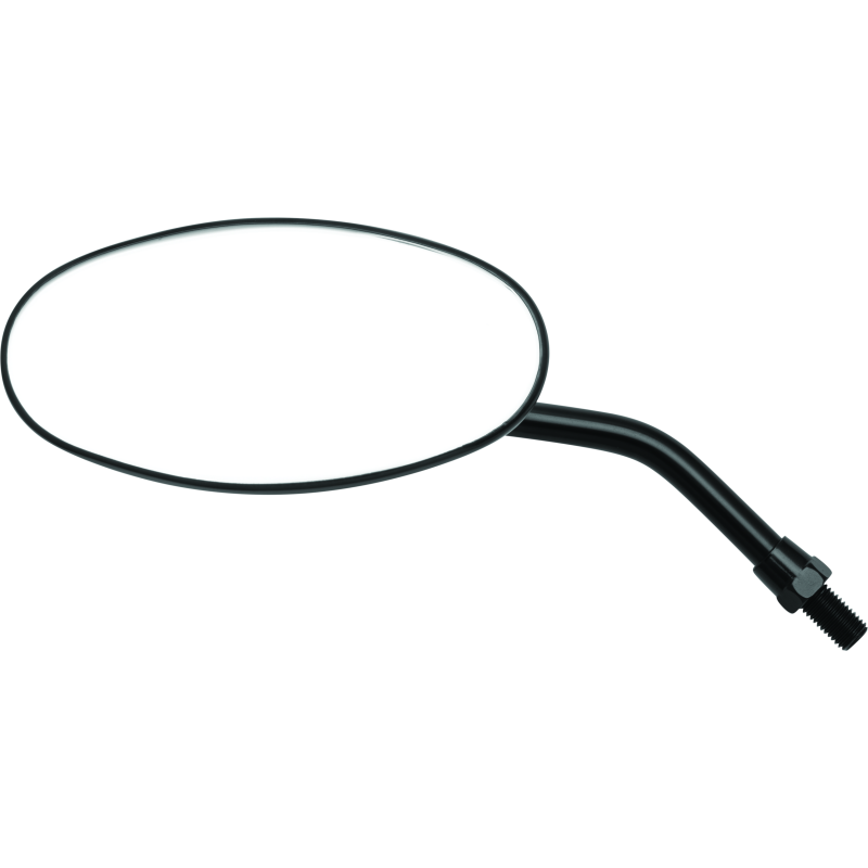 BikeMaster Adjustable Oval Mirror 10mm - Each - Black