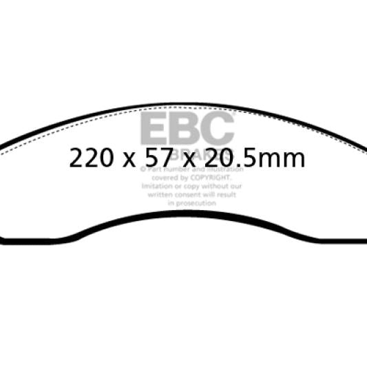 EBC 98-03 Dodge B250 B2500 Cargo 2500 Van 3/4 Ton Greenstuff Front Brake Pads