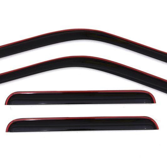 AVS 99-16 Ford F-250 Supercrew Ventvisor In-Channel Front & Rear Window Deflectors 4pc - Smoke