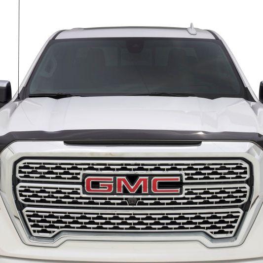 AVS 19-22 GMC Sierra 1500 Aeroskin Low Profile Hood Shield - Smoke