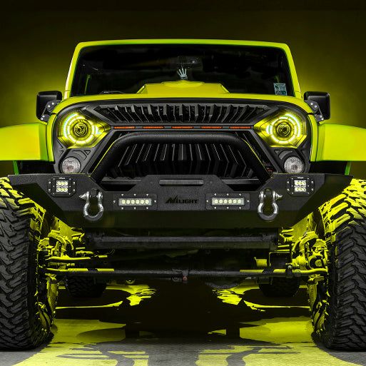 ORACLE Lighting 07-18 Jeep Wrangler JK Oculus 7in. ColorSHIFT Bi-LED Projector Headlights-Light Bars & Cubes-ORACLE Lighting-ORL5876-333-SMINKpower Performance Parts