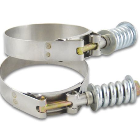 Vibrant SS T-Bolt Clamps Pack of 2 Size Range: 2.25in to 2.55in O.D. For use w/ 2.00in I.D. Coupling-Clamps-Vibrant-VIB27820-SMINKpower Performance Parts
