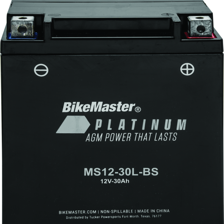 BikeMaster AGM Battery - MS12-30L-BS