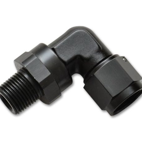 Vibrant -3AN to 1/8in NPT Female Swivel 90 Degree Adapter Fitting