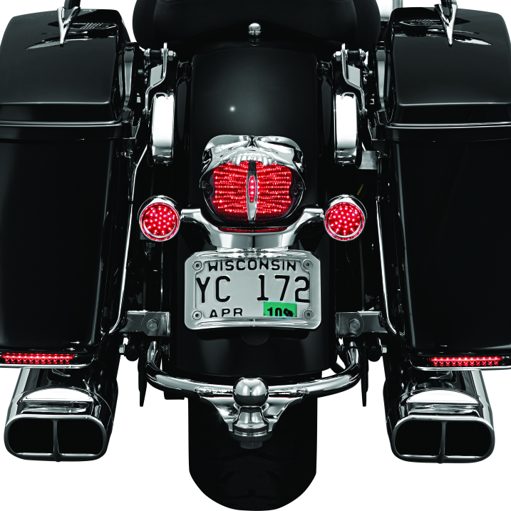 Kuryakyn Zombie Taillight Cover Chrome