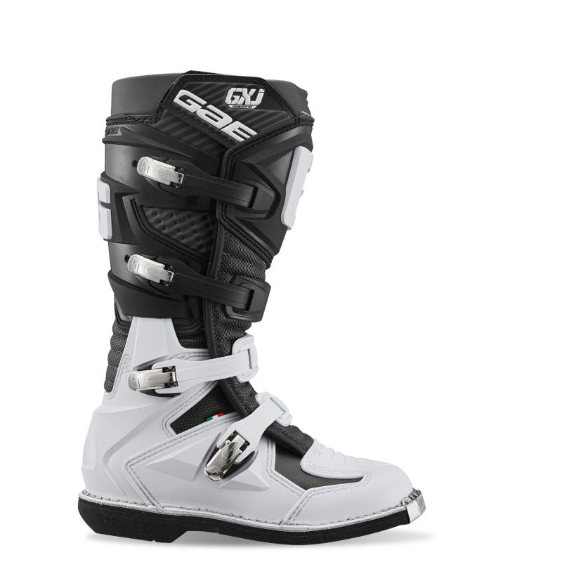Gaerne GXJ Boot Black/White Size - Youth 6-Motorcycle Boots-Gaerne-GAR2169-004-6-SMINKpower Performance Parts