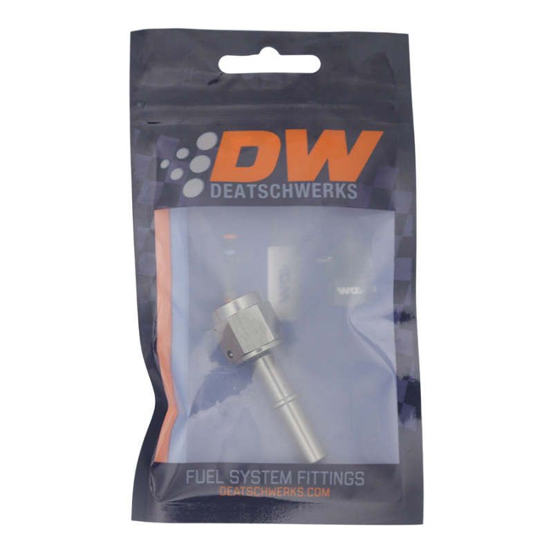 DeatschWerks 6AN Female Flare Swivel to 5/16in Male EFI Quick Disconnect - Anodized DW Titanium-Fuel Components Misc-DeatschWerks-DWK6-02-0130-SMINKpower Performance Parts