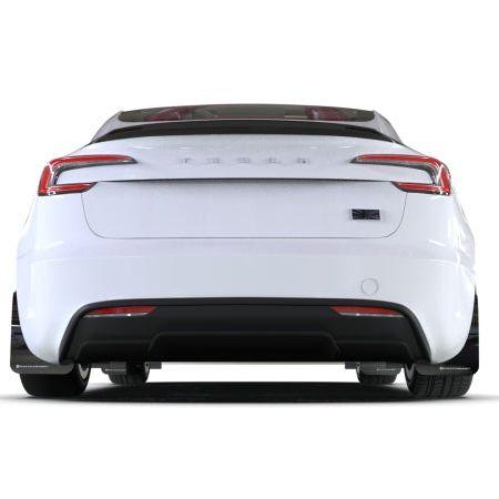 Rally Armor 2024 Tesla Model 3 Highland Black UR Mud Flap Dark Grey Logo