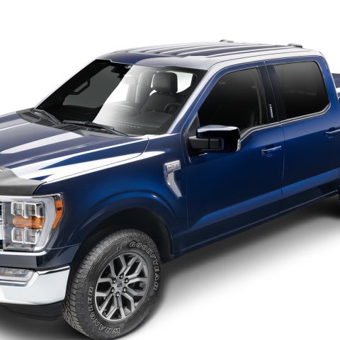 AVS 2021 Ford F-150 (Excl. Tremor/Raptor) Aeroskin II Textured Low Profile Hood Shield - Black