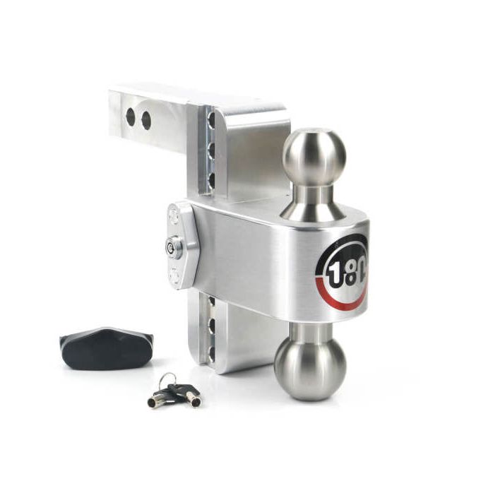 Weigh Safe 180 Hitch 6in Drop Hitch & 2in Shank (10K/12.5K GTWR) - Aluminum