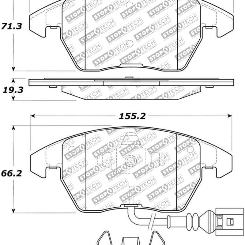 StopTech Street Select Brake Pads - Front