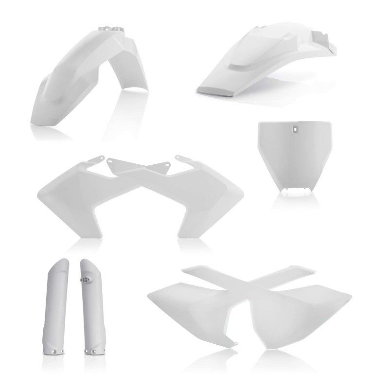 Acerbis 16-18 Husqvarna TC125/ FC250-450/ TC250/ TX300/ FX350/450 Full Plastic Kit - White-Plastics-Acerbis-ACB2462600002-SMINKpower Performance Parts