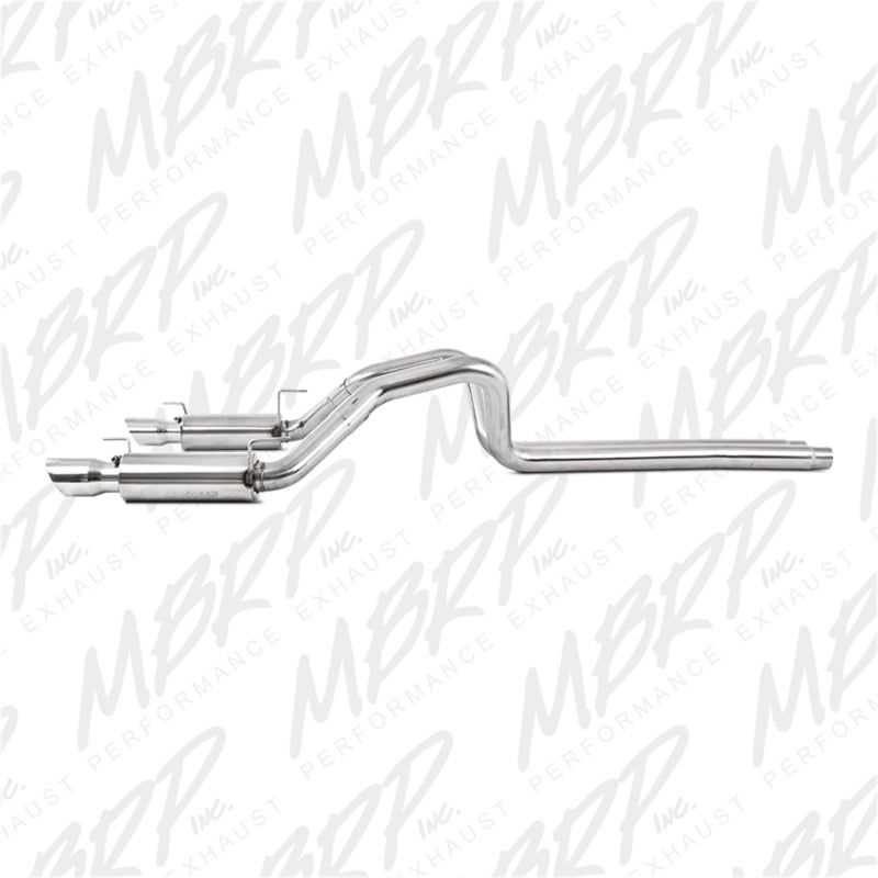 MBRP 05-09 Ford Shelby GT500 / GT Dual Split Rear Race Version, T409 4in Tips Exhaust System-Catback-MBRP-MBRPS7270409-SMINKpower Performance Parts