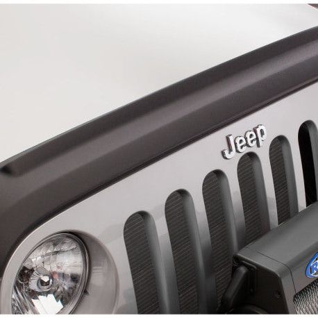 Bushwacker 07-18 Jeep Wrangler (JK) / (JK) Unlimited Trail Armor Hood Guard - Black