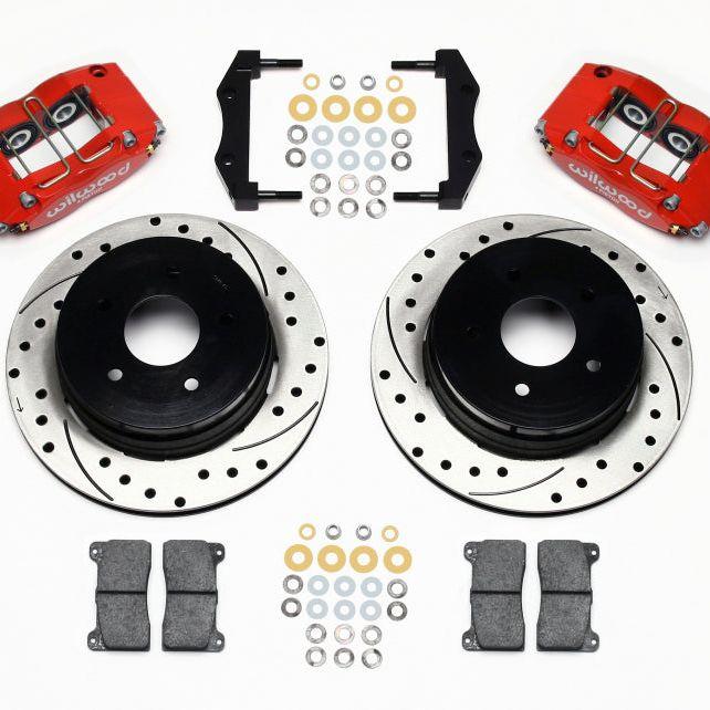 Wilwood Dynapro Radial Rear Kit 12.19in Drilled Red 2004-2006 Pontiac GTO