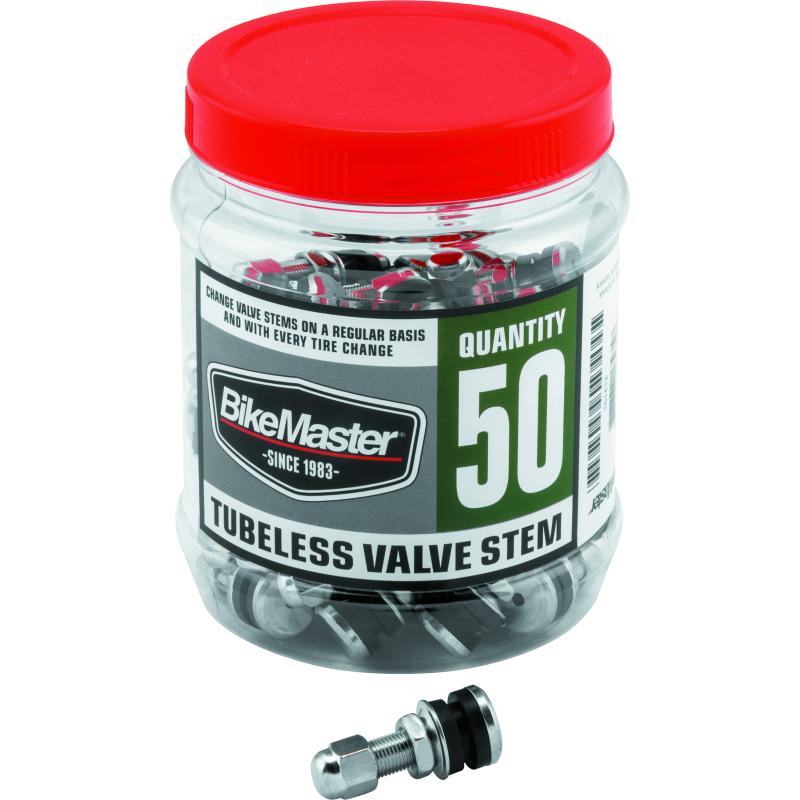 BikeMaster Valve Stem Chrome Tubeless Tub 50