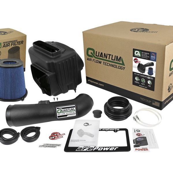 aFe Quantum Pro 5R Cold Air Intake System 17-18 GM/Chevy Duramax V6-6.6L L5P - Oiled-Cold Air Intakes-aFe-AFE53-10007R-SMINKpower Performance Parts