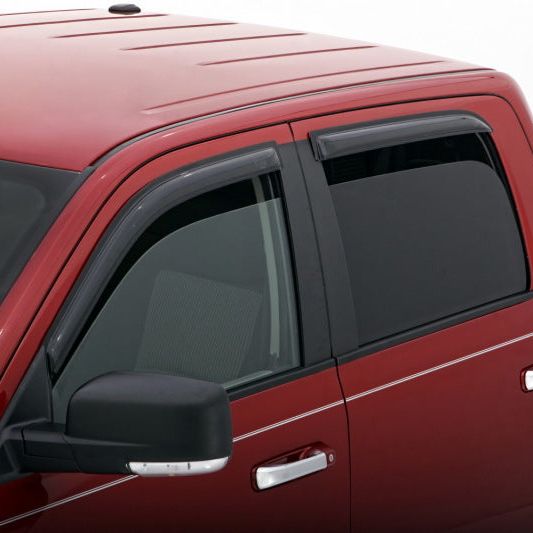 AVS 09-18 Dodge RAM 1500 Crew Cab Ventvisor Outside Mount Window Deflectors 4pc - Smoke