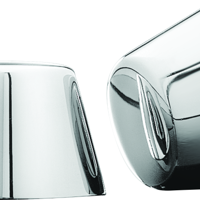 Kuryakyn Front Axle Nut Caps Chrome