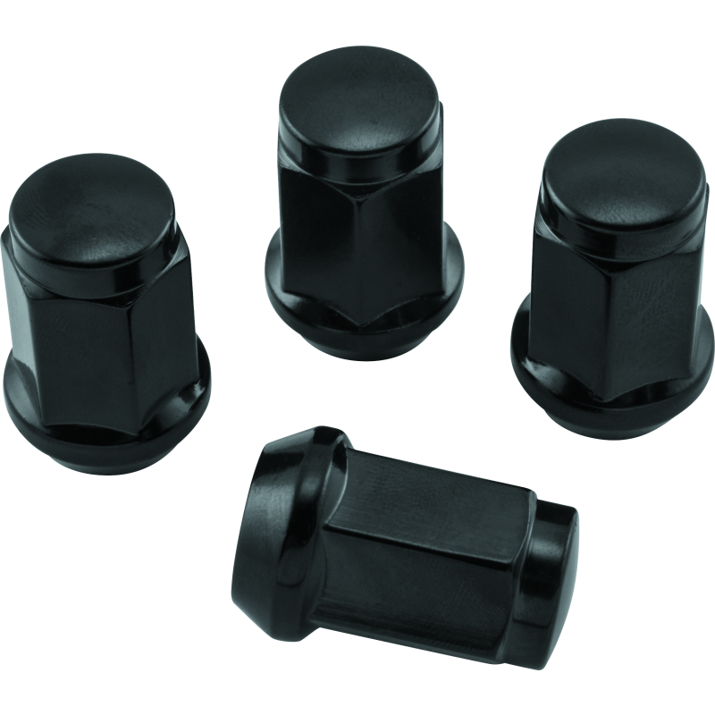 QuadBoss Lug Nuts 12x1.25 - 17mm-Od - Black - Box of 4