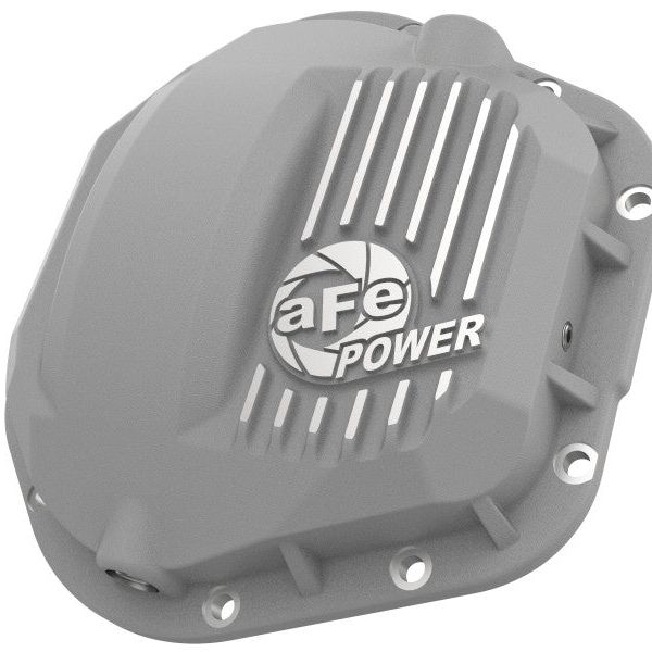 afe Front Differential Cover (Raw; Street Series); Ford Diesel Trucks 94.5-14 V8-7.3/6.0/6.4/6.7L-Diff Covers-aFe-AFE46-70080-SMINKpower Performance Parts