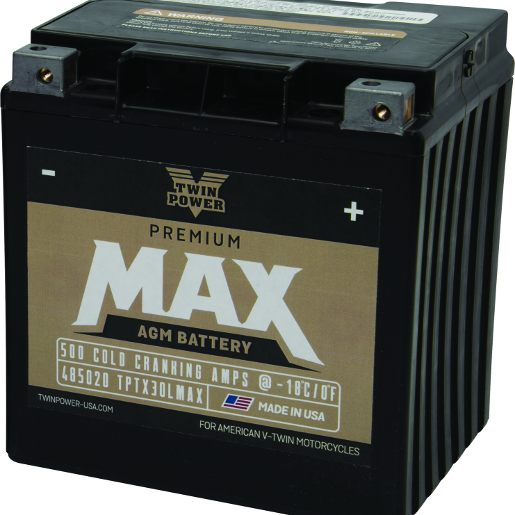 Twin Power GYZ-32HL Premium MAX Battery Replaces H-D 66010-97A Made in USA 500 CCA