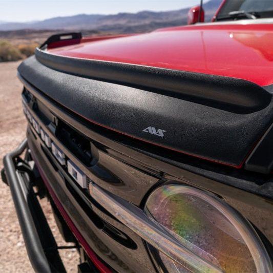 AVS 21-23 Ford Bronco 2/4Dr. Excl. Raptor Aeroskin II Textured Low Profile Hood Shield - Black