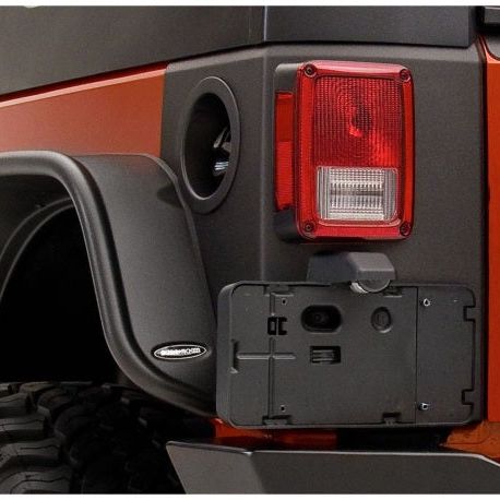 Bushwacker 07-18 Jeep Wrangler Trail Armor Rear Corners - Black