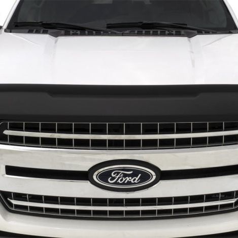 AVS 15-18 Ford F-150 Aeroskin II Textured Low Profile Hood Shield - Black