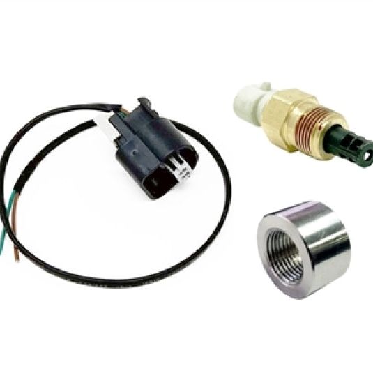 Torque Solution Fast Response SD IAT Sensor Kit GM Style IAT Sensor w/ Pigtail & Aluminum Weld Bung
