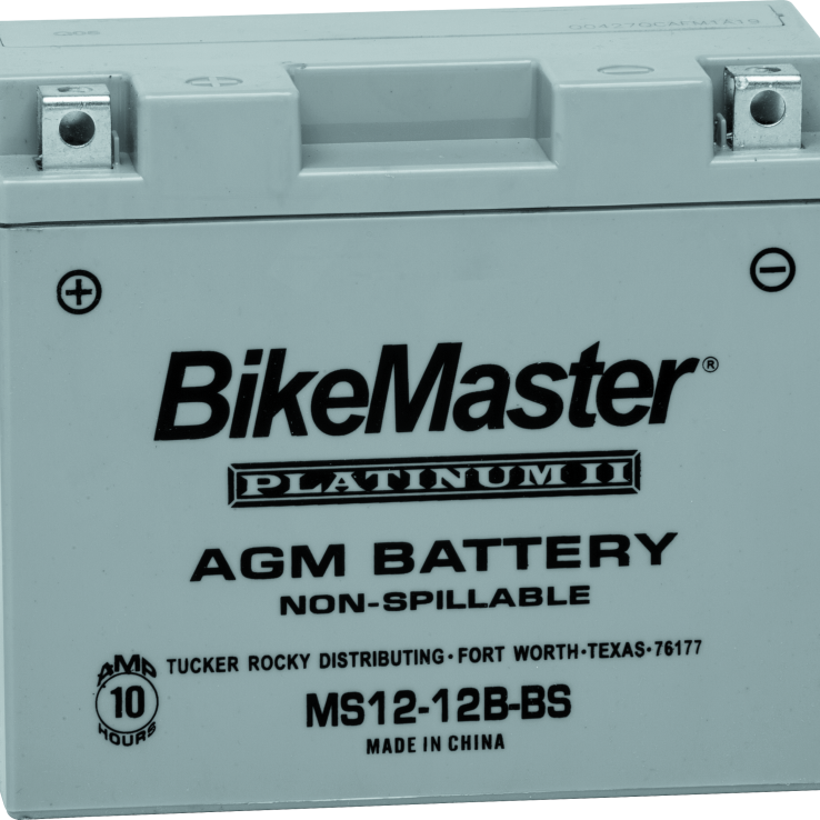 BikeMaster AGM Battery - MS12-12B-BS