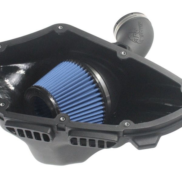 aFe MagnumForce Stage 2 Si Intake System Pro 5 R Black 06-12 BMW 3 Series E9x L6 3.0L Non-Turbo-Cold Air Intakes-aFe-AFE54-81012-B-SMINKpower Performance Parts