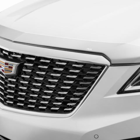 AVS 17-18 Cadillac XT5 Aeroskin Low Profile Hood Shield - Chrome